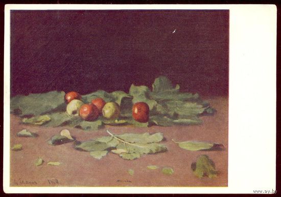 И.Е.Репин яблоки и листья 1957 год
