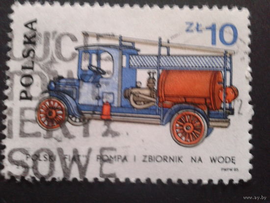 Польша 1985 пожарная машина