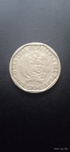 Перу 50 сентимо 1994 г.