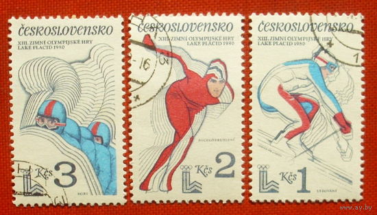 Чехословакия. Олимпиада. ( 3 марки ) 1980 года. 9-15.