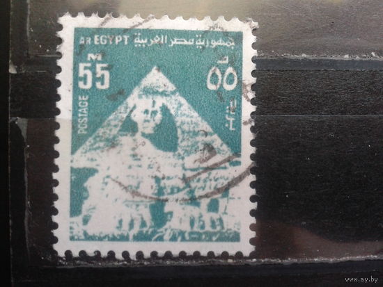 Египет, 1974, Стандарт, Сфинкс перед пирамидой Хеопса