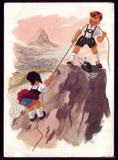 Германия Дети в горах