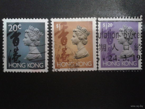 Китай 1992 Гонконг, колония Англии королева Елизавета 2