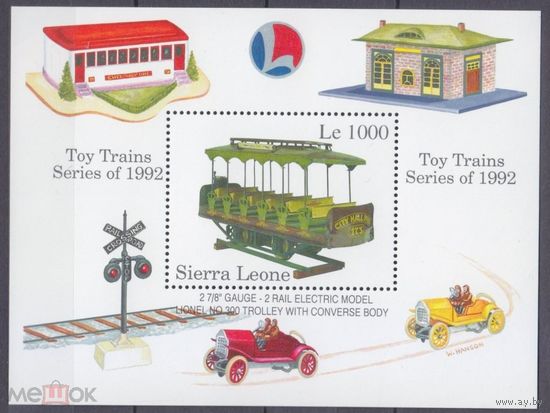 1992. Сьерра-Леоне. Ж/д транспорт, игрушки MNH