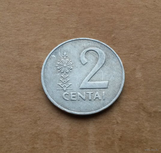 Литва, 2 цента 1991 г., алюминий