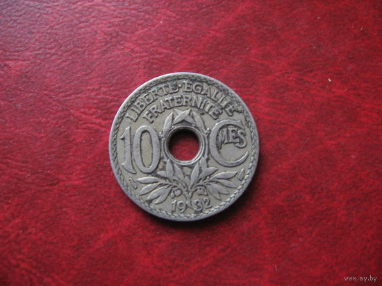 10 сантимов 1932 год Франция