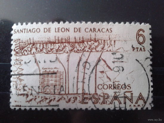 Испания 1968 Карта испанского представительства в Каракасе, столице Венесуэлы