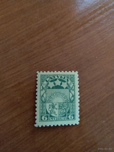 1927 Латвия зуб. Лин 10 герб чистая клей наклейка (1-12)