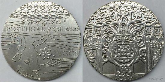2,5 евро 2014 Португалия Ярмо UNC