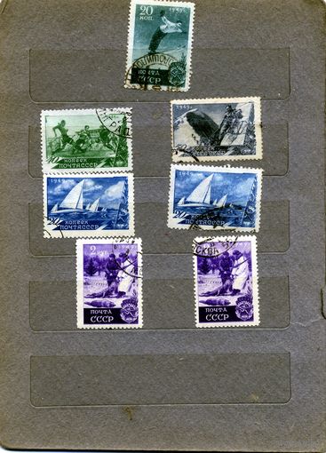 СССР, 1949, СПОРТ, 7м  по 0,80к шт , гашеная