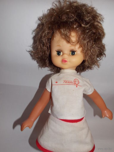 Кукла СССР теннисистка, одежда, туфельки