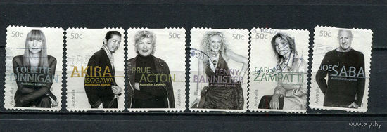 Австралия - 2005 - Известные личности - (первая марка с тонким местом) - [Mi. 2401-2406] - полная серия - 6 марок. Гашеные.  (Лот 8DM)