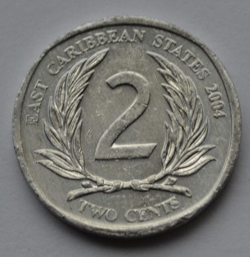 Восточные Карибы, 2 цента 2004 г.