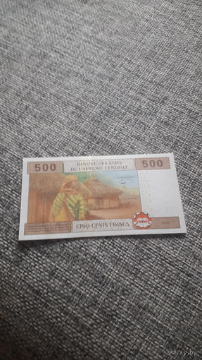 ЧАД 500 франков 2002 год/ С/