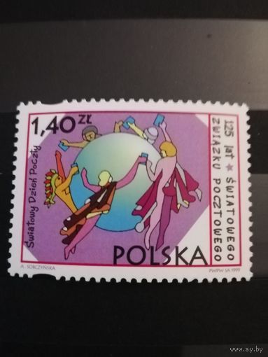 Польша 1999 год 125 ЛЕТ МЕЖДУНАРОДНОЙ ПОЧТЕ