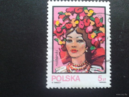 Польша 1983 прическа из цветов