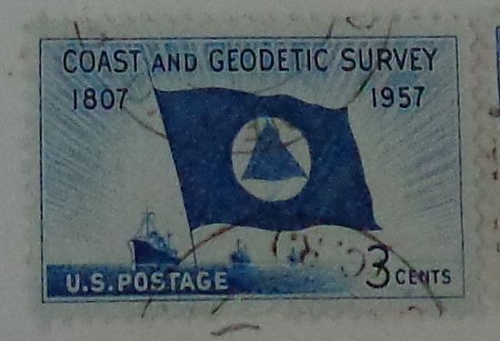 Флаг береговой и морской геодезической службы. США. Дата выпуска:1957-02-11