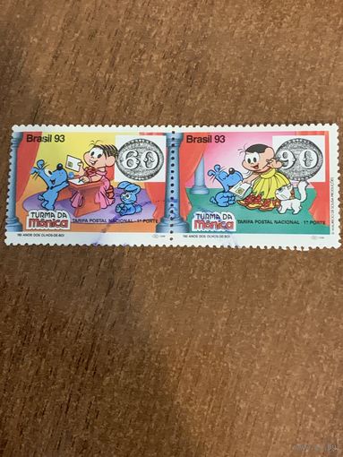 Бразилия 1993. 150 годовщина первой Бразильской почтовой марки.
