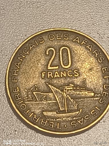 1969 Afars 20 fr