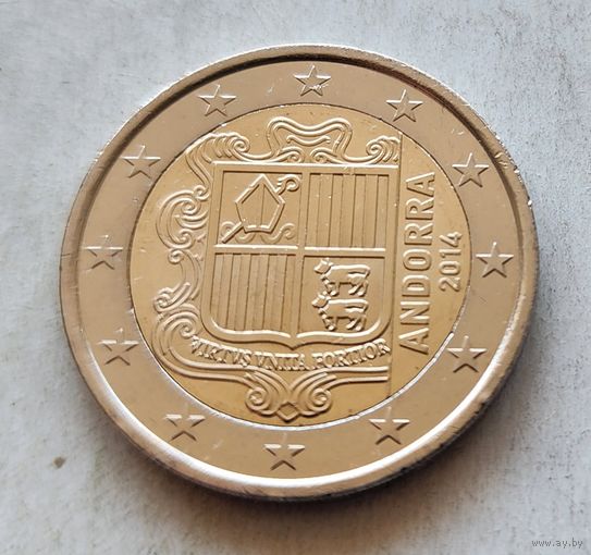 Андорра 2 евро 2014 регулярная