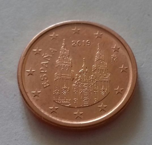 1 евроцент, Испания 2019 г., AU