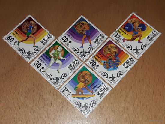 Монголия 1980 Спорт Олимпиада 6 марок