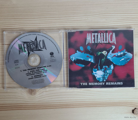 Metallica - The Memory Remains (CD, UK, 1997, лицензия) MADE IN UK