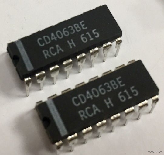 CD4063BE ((цена за 2 шт)) Логический элемент КМОП компаратор 4-бит х 2. CD4063B CD4063. Аналог HCF4063