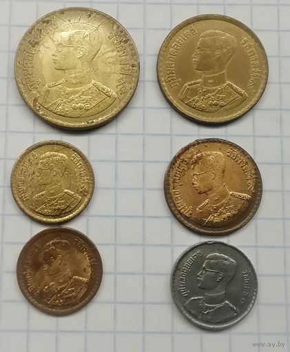 Тайланд 6 разных монет 1957 г