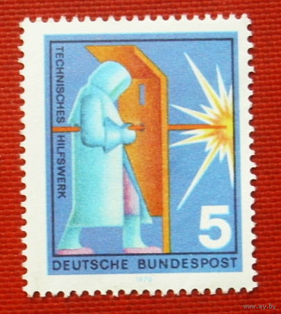 Германия. ФРГ. Профессии. ( 1 марка ) 1970 года. 4-4.