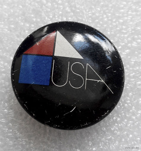 Архитектура США. Значок с Выставки 1978 г. #0029 U-P01