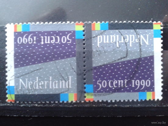 Нидерланды 1990 Новогодняя марка, тет-беш