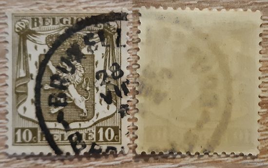 Бельгия 1936 Малый герб. Mi:BE 416. 10 С