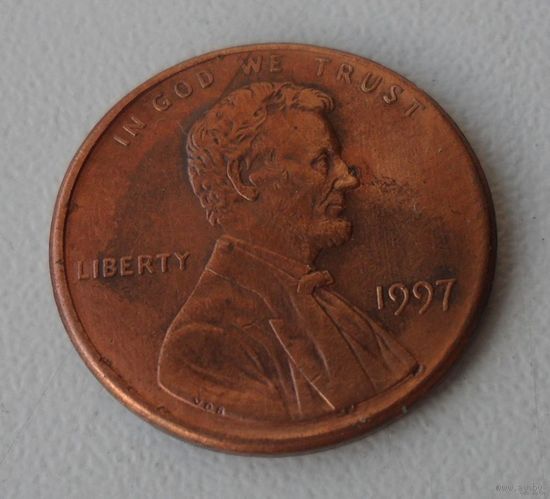 1 цент США 1997 г.в.