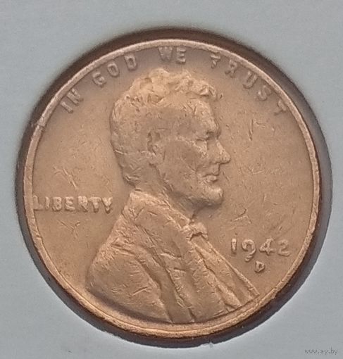 США 1 цент 1942 г. D. В холдере