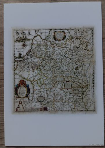 ВКЛ. Репродукция карты 1613 года.