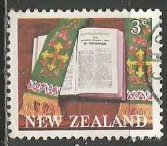 Новая Зеландия. 100 лет Библии народа Маори. 1968г. Mi#482.