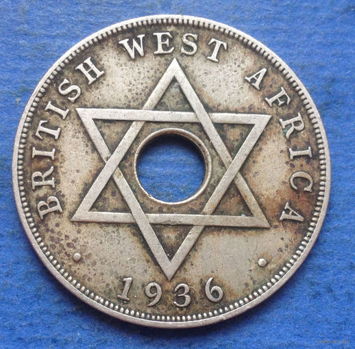 Британская Западная Африка колония 1 пенни 1936 Эдуард VIII