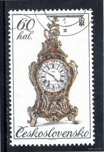 Чехословакия.Ми-2530.Часы 18 века Серия: Исторические часы. 1979.