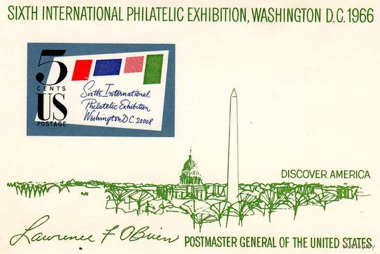 США.Международная филателистическая выставка.1966.