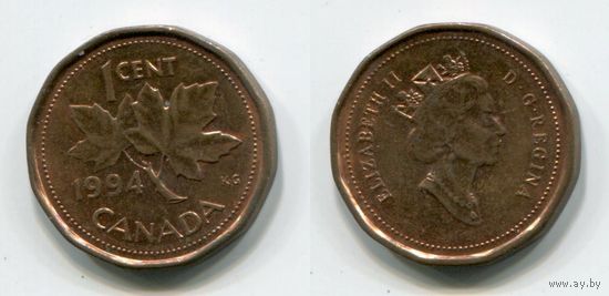Канада. 1 цент (1994, aUNC)