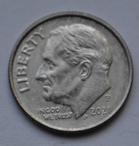 США, 10 центов (1 дайм), 2021 г. Р