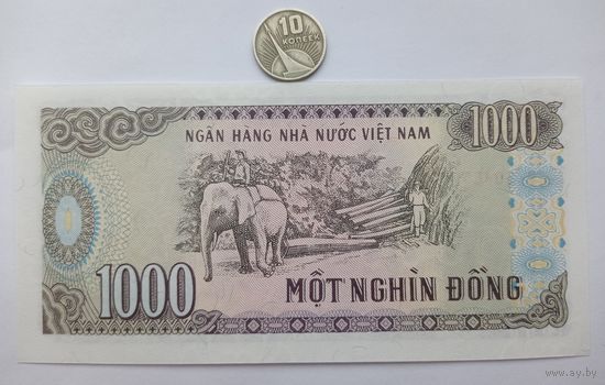 Werty71 Вьетнам 1000 донгов 1988 UNC банкнота
