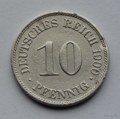 Германия - Германская империя 10 пфеннигов. 1900. A