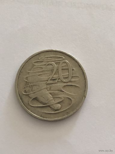 20 центов 1966 г., Австралия