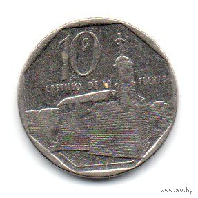 РЕСПУБЛИКА КУБА 10 СЕНТАВО 1994. Медальное соотношение сторон. ГОД ТИП