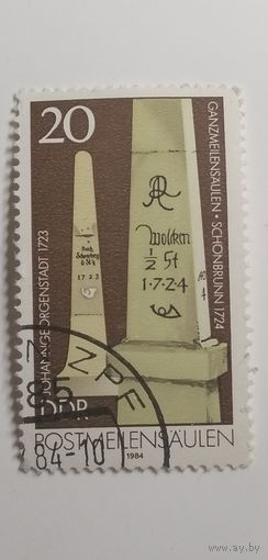 ГДР 1984. Старые почтовые вехи