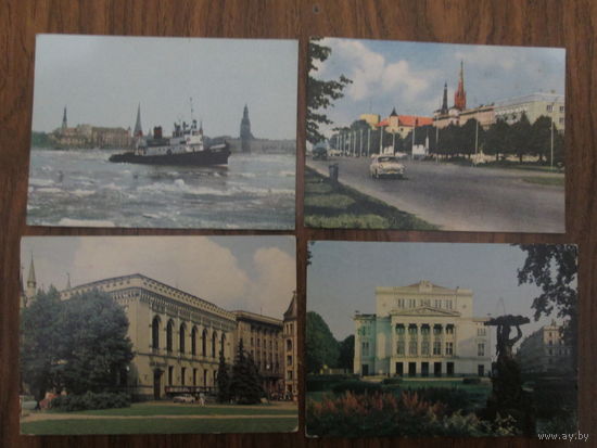 Почтовые открытки.1963г,1984г. Рига .В.Упитис,В.Поляков.