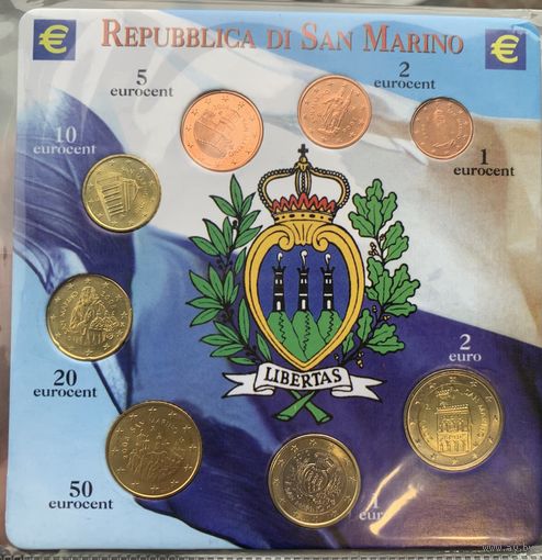 Набор монет Сан-Марино.