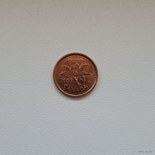 Канада 1 цент 2003 года (новый профиль, не магнетик)